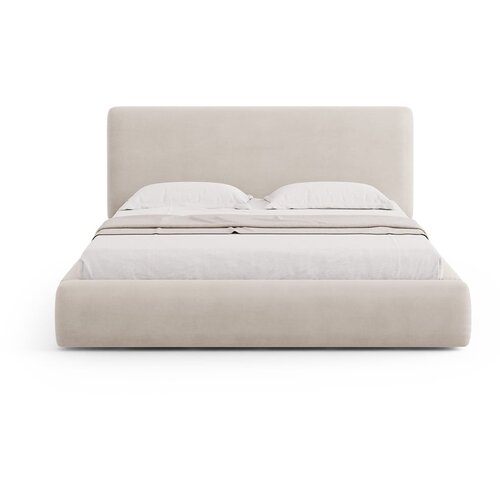 Cosmopolitan Design Bež tapecirani bračni krevet s prostorom za odlaganje s podnicom 140x200 cm Colonel &amp;ndash; Slike