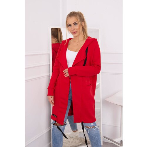 Kesi Insulated raincoat with hood red Slike