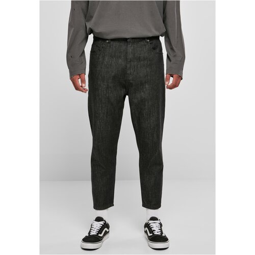 UC Men Cropped Tapered Jeans realblack washed Slike