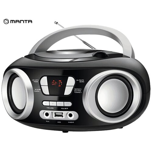 Manta radio FM, Boombox, BT 5.1, USB, crni MM9310BT Slike