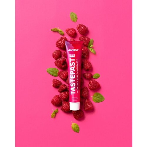 Jordan Tastepaste Raspberry Mint zobna pasta 50 ml Slike