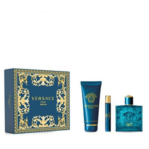 Versace EROS PARFUM SET (PARFUM EDP 100ML+SHOWER GEL 150ML+PARFUM EDP 10ML) Slike