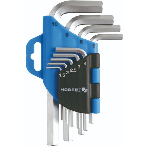Hogert set od 9 šestougaonih imbus ključeva srebrni Cene