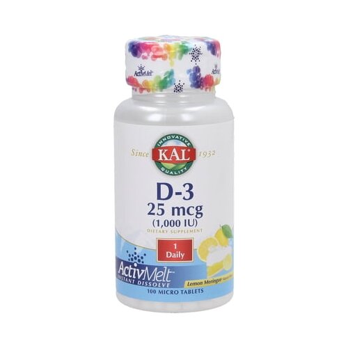 KAL vitamin D3 1000 IE &amp;#039;&amp;#039;ActivMelt&amp;quot; Slike