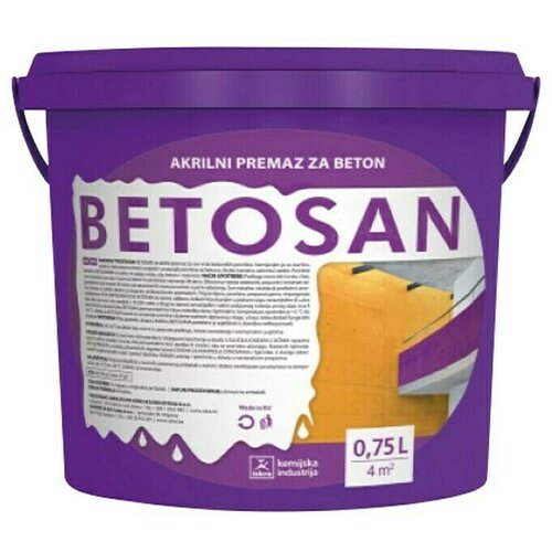 Boja za beton Betosan (Bijele boje, 750 ml) Cijene