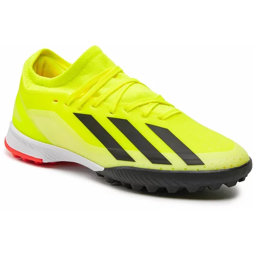 Adidas Sportske cipele 'X CRAZYFAST LEAGUE' neonsko žuta / crna / bijela