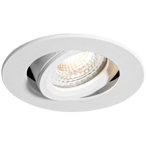 QAZQA Vgradna stropna svetilka bela nagibna 6,5 cm vključno z LED IP54 Ultra Slim - Pupil Cene