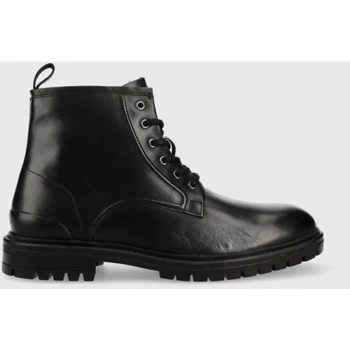 Pepe Jeans Kožne cipele Ned Boot Relief za muškarce, boja: crna