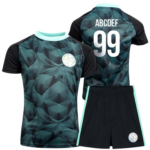 Drugo UEFA Champions League Minikit Black trening komplet dres za dječake (tisak po želji +16&amp;euro;) Slike