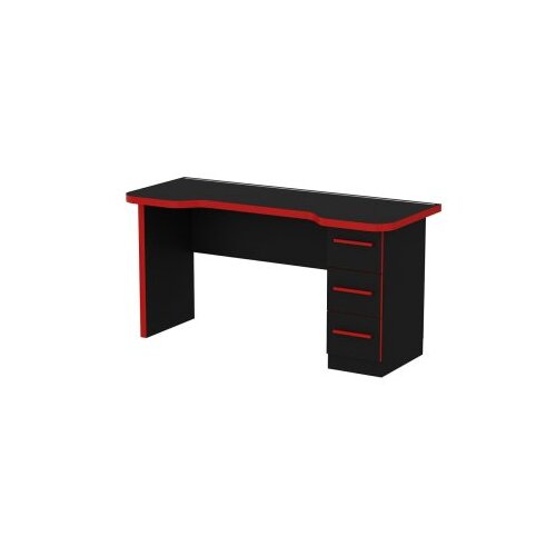 Hanah home Gaming sto Phoenix 10, 150x78x60 cm, Crveno-crni Slike