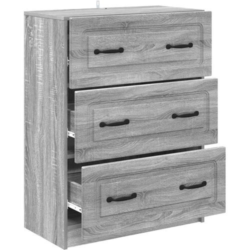  Ormar s ladicama Siva sonoma 66 x 34 5 x 87 cm - Siva sonoma Slike