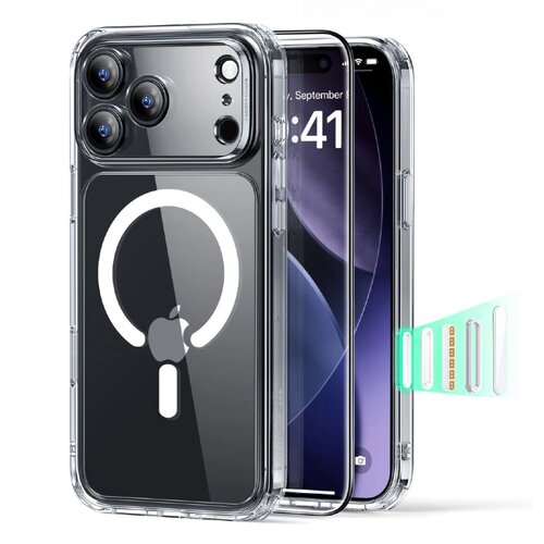 Apple Ovitek ESR z Magsafe + Zaščitno steklo za iPhone 17 Pro - Prozoren Cene