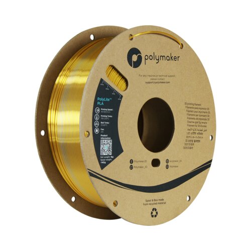  PolyLite Dual Silk PLA Crown Gold-Silver Slike