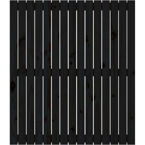  Zidno uzglavlje crni 95,5x3x110 cm od masivne borovine Slike