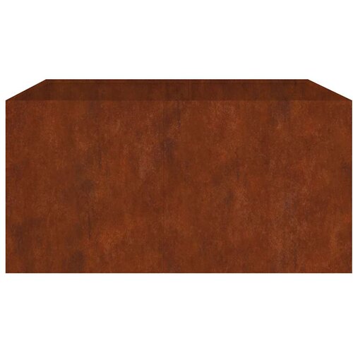  Posuda za sadnju 80 x 80 x 40 cm od čelika COR-TEN Slike