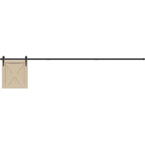 VidaXL Komplet kliznih vrata ormarića 244 cm ugljični čelik Slike