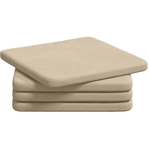  Jastučići za sjedenje 4 pcs Krema 40 x 40 x 3 cm Slike