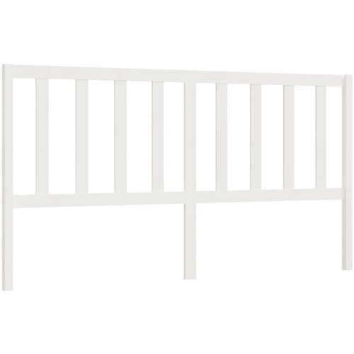 Maison Chic posteljno vzglavje - vzglavna omarica - nočna omarica belo 206x4x100 cm trdna borovina, (21705642) Slike