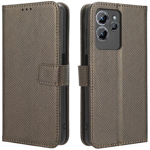 INORCO Preklopna torbica za Oukitel C32 PU usnjena diamantna tekstura denarnica stojalo ovitek za telefon, (22035458) Slike