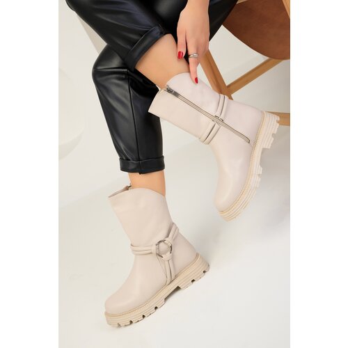 Soho Women's Beige Boots & Bootie 18660 Slike