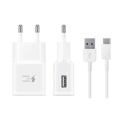 Samsung Punjač za mobitel, brzi, USB-A, 15W - EP-TA20E, Bijeli Slike