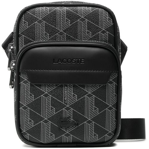 Lacoste Torbica za okrog pasu S Crossover Bag NH4409LX Monogram Noir/Gris H45 Cene