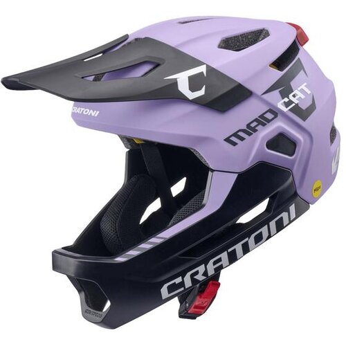 Cratoni otro&amp;scaron;ka kolesarska čelada MadCat MIPS, 49-56 cm, vijolična Slike