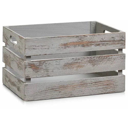 ZELLER kutija za odlaganje vintage grey, drvena, 35 x 25 x 20,5 cm