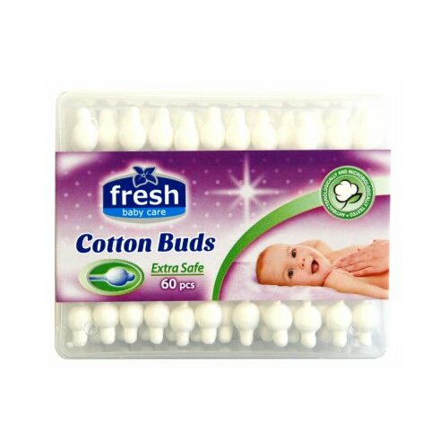 Fresh cotton buds baby štapići za uši 60 komada Slike