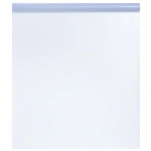 vidaXL Prozorska folija statična matirana prozirna siva 45x2000 cm PVC