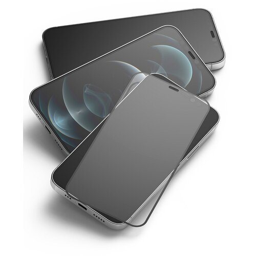 Ringke Invisible Defender ID kaljeno staklo s okvirom za iPhone 12 Pro Max Slike