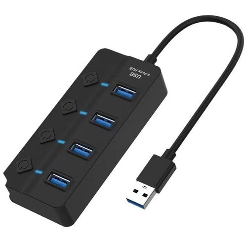 INF 4-Port USB 2.0 Hub z individualnimi stikali za napajanje in LED indikatorji, (5000129834) Cene