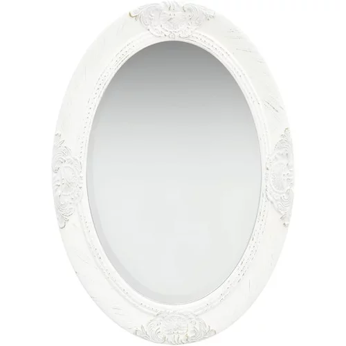  Stensko ogledalo v baročnem stilu 50x70 cm belo