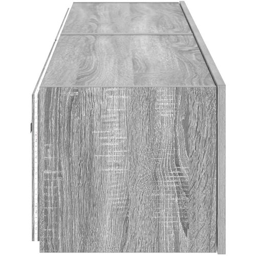  Zidni TV ormarići LED 2 kom siva boja hrasta 80x35x31 cm Slike
