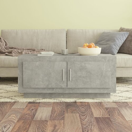 Furnova Klubska mizica betonsko siva 102x50x45 cm konstruiran les, (21914046) Cene