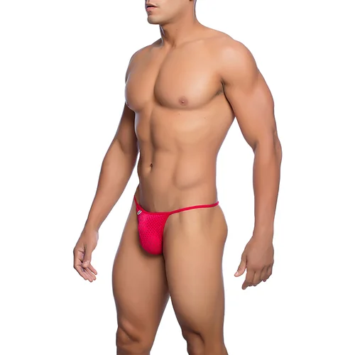 MOB Microfiber V-String Red S/M