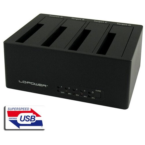LC-Power LC-DOCK-U3-4BHDD docking station2,5&rdquo;/3,5&rdquo; SATA HDDs/SSDs Cijene