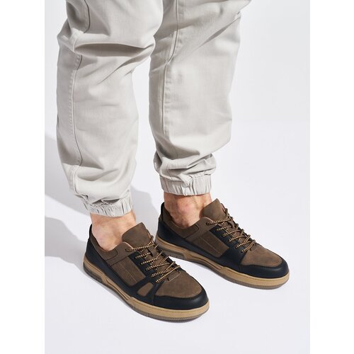 Shelvt Black & Brown Men's Sneakers Cijene