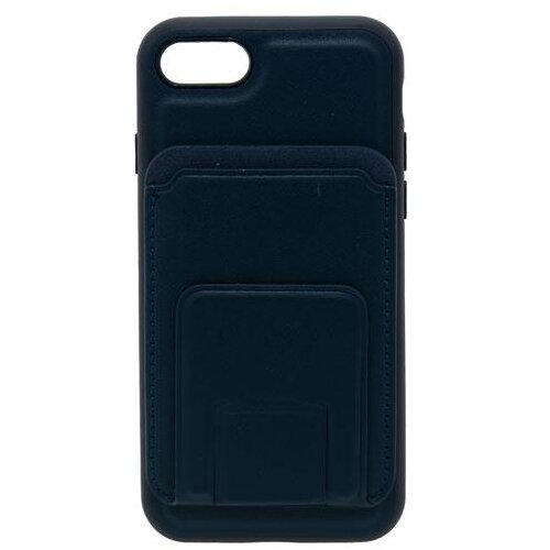  Maska za telefon LEATHER MAGSAFE WALLET za Iphone 8, Tamnoplava Cene