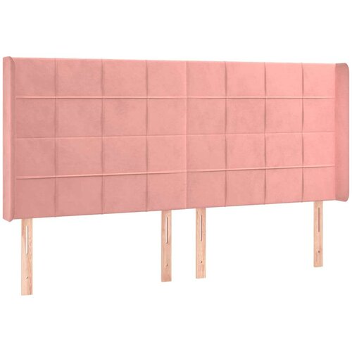  Uzglavlje ružičasto 203x16x118/128 cm bar&amp;scaron;unasto Slike