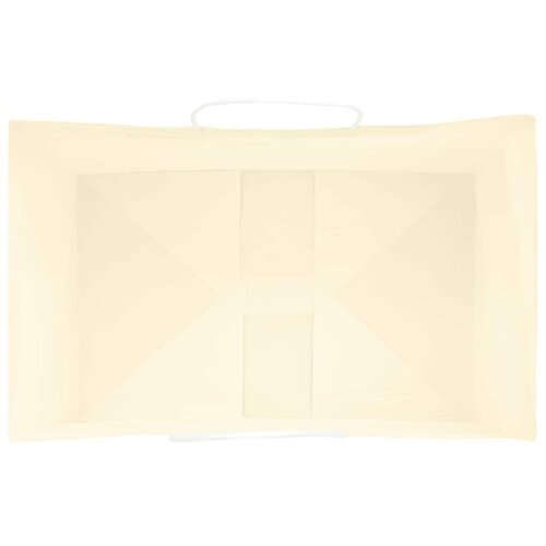  Papirnate vrećice 250 kom s ručkama žute 26x17x25 cm Slike