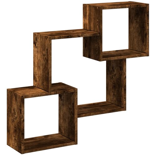 Maison Chic Stenska omarica - Zidna omarica 78x18x71 cm dimljeni hrast inženirski les iu597, (22063122) Slike