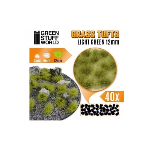 Green Stuff World grass tufts 12mm xl - light green Slike