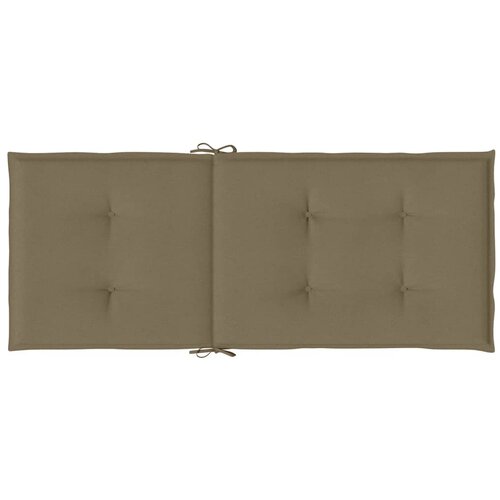  Jastuci za stolice 6 kom pro&amp;scaron;arano smeđesivi 120x50x4cm tkanina Slike