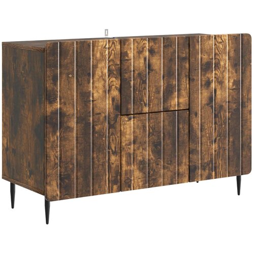 vidaXL Strani šal Dimljen hrast 89 x 34,5 x 62 cm Inženirski les, (5000217430) Cene