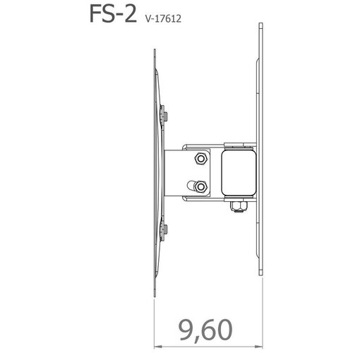 MID.YOU Stenski Nosilec Za Tv Fs 2, Srebrna, 27,8 Cm Slike