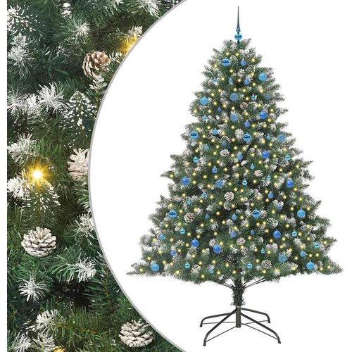 vidaXL Umestno božično drevo med 300 LED Zelena 160 x 160 x 240 cm Cene