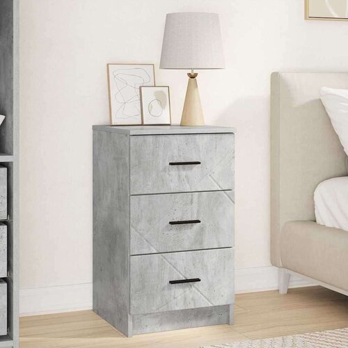 vidaXL Noćni ormar Beton siva 38 x 38 x 66 cm Konstruirano drvo Cijene
