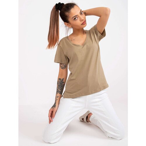 Mayflies T-shirt-TW-TS-1002.28X-dark beige Cene