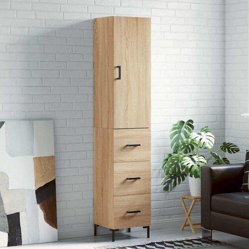  Visoka komoda hrasta sonome 34,5x34x180cm od konstruiranog drva Cijene